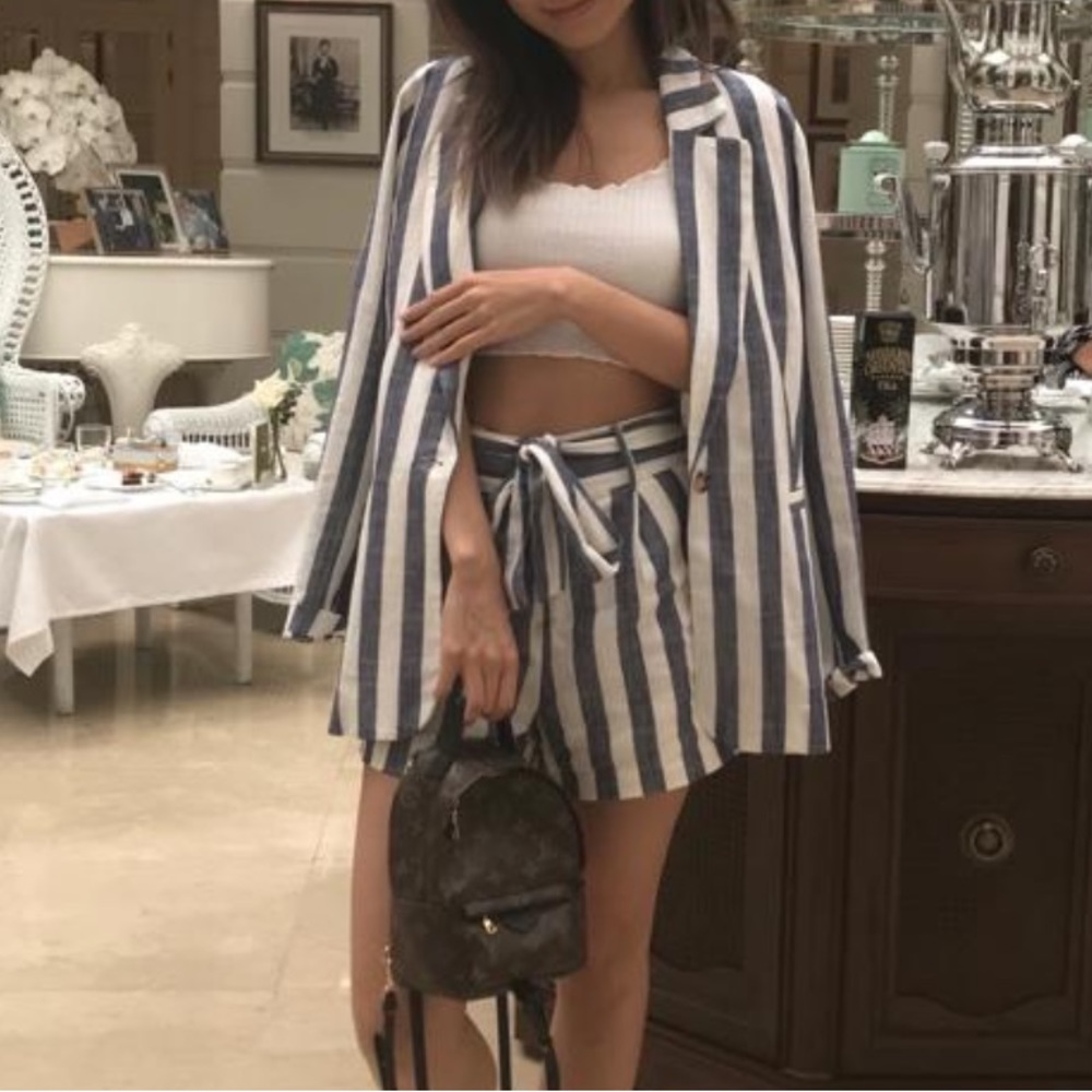 Linen Matching Set - Jacket & Shorts - image 2